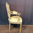 Pair Antique French Louis XVI Carved Giltwood Fauteuil Armchairs
