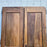 Set of 6 French Antique Walnut Doors (3 Pairs) with Original Keys in the Shape of Numbers 1, 2 and 3