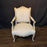 French Pair Louis XV Armchairs or Fauteuils 19th Century Painted