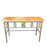 Antique French Balcony Console Table with Marble Top & Figural Wrought Iron Panel