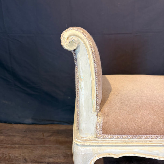 Antique French Painted Louis XV Banquette Bench