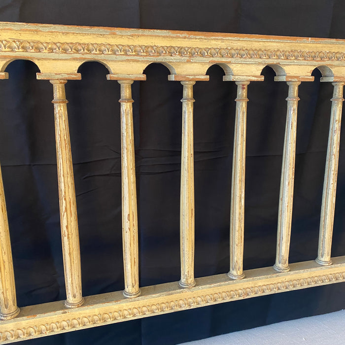 Early 19th Century French Louis XVI Painted Loveseat, Sofa or Settee Bench with New Upholstery