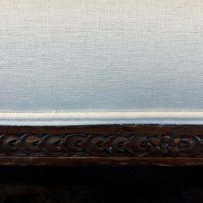 19th Century French Louis XVI Walnut Sofa or Canapé with Museum Quality Carving