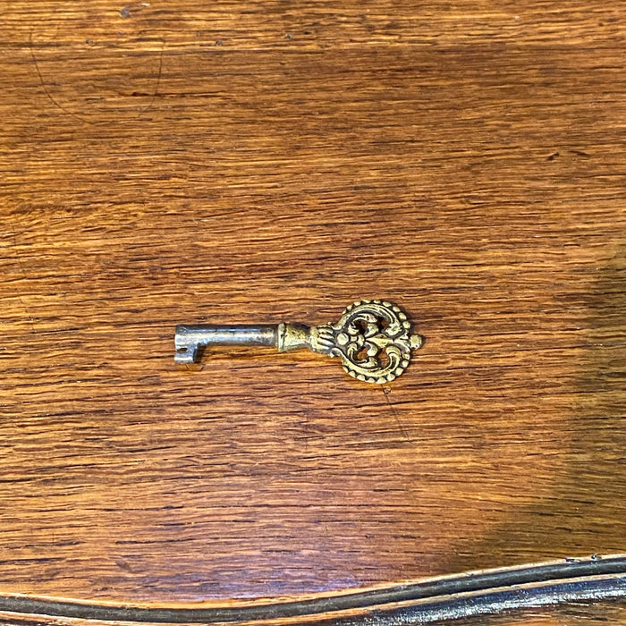 French Louis XV Carved Oak Provincial Country Commode or Chest of Drawers