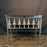 Antique French Wrought Iron Console Table with Marble Top | Balcony Railing Console Medium Size