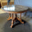 French Round Gueridon Marble Top Center Table, Dining Table or Accent Table with Carved Turned Pedestal Base