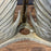 Hollywood Regency Coffee Table or Cocktail Table with Swan Base and Glass Top