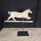 Antique Folk Art Horse Weathervane on Stand