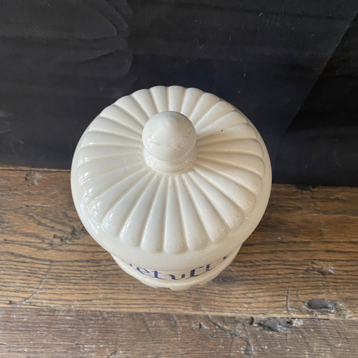 Antique Italian Apothecary Jar Venetian Betulla Porcelain Urn Large