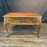 French 19th Century Writing Desk, Side Table or Console -  Louis XV Walnut with 2-Sided Carved Floral Urn Decor