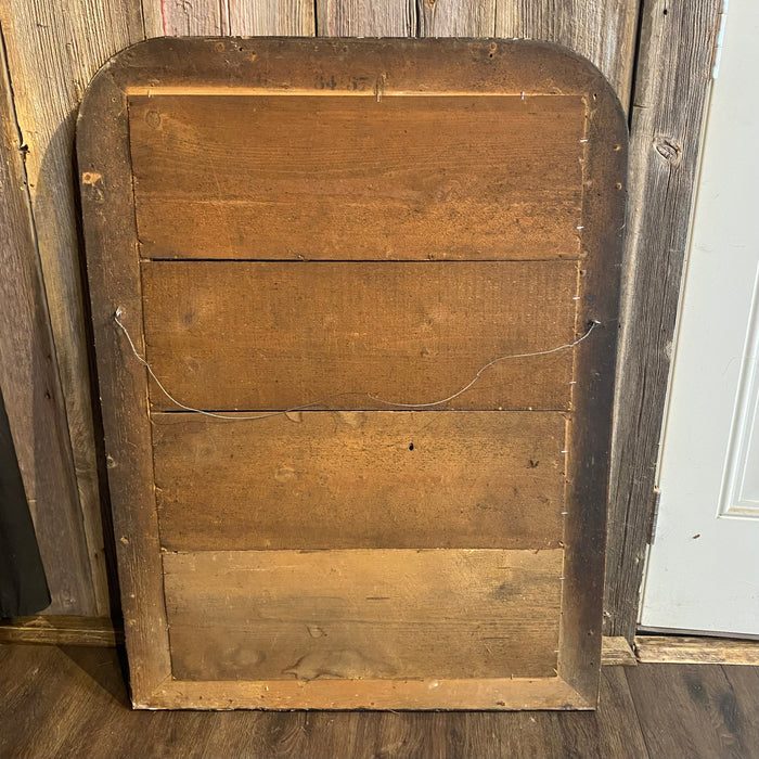 French Louis Philippe Faux Painted Mirror with Original Plate