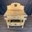 Antique country French Boucherie Billot de Boucher - Butcher's Shop Butcher Block Table with Original Maker's Label