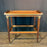 Antique French Bar Cart or Drinks Trolley with Pull-Out Leaves, Glass Shelf and Fluted Legs