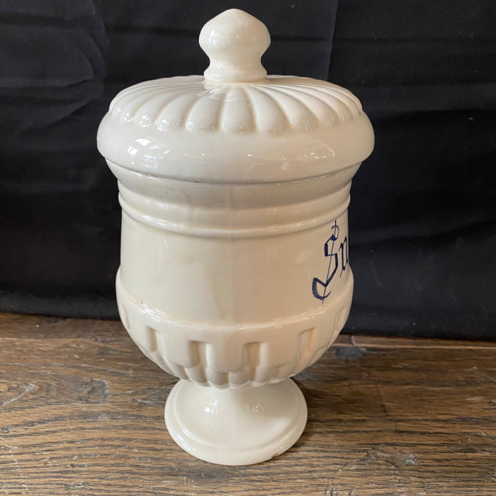 Antique Italian Apothecary Jar Venetian Salice Porcelain Urn Large