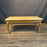 French Louis XVI Style Coffee Table with Marble Top and Geometric Lattice Motif Carving