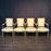 Set of Four Antique French Louis XVI Carved Giltwood Fauteuil Armchairs