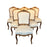 Set of Six French Louis XV Walnut Dining Chairs