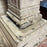 Pair of Monumental 19th Century French Carved Architectural Wood Church Altar Candlesticks with Barley Twist Columns, Almost 4 Feet Tall