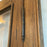 Antique French Four-Panel Folding Screen Room Divider with Beveled Glass Panels