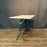 Antique French Marble Top Cafe and Bistro Table with Cast Iron Base