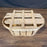 Wooden Fruit Basket with Top from France Marque Depose Skikda