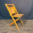 Set of Mid-century vintage wooden stackable folding chairs from Maine from the 1940s