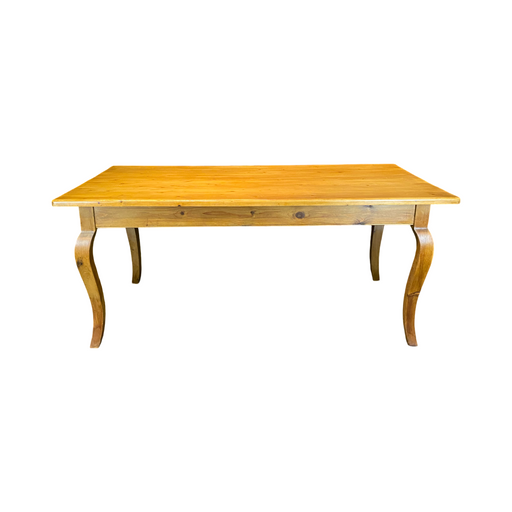 French Provincial Farmhouse Style Pine Dining Table
