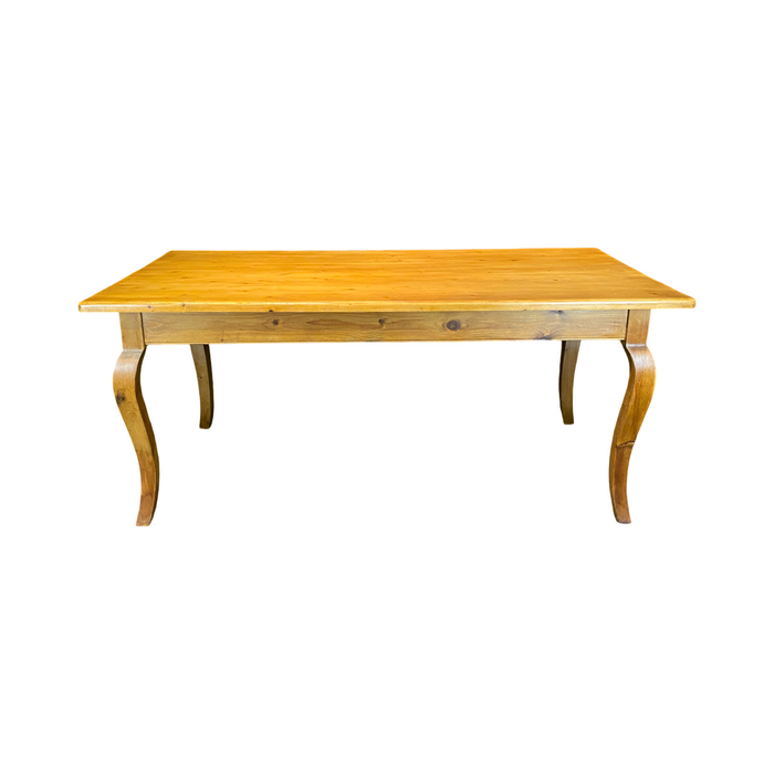 French Provincial Farmhouse Style Pine Dining Table