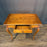 Antique French Louis XV Walnut Side Table, Writing Table or Desk with Cabriole Legs and Hoof Feet