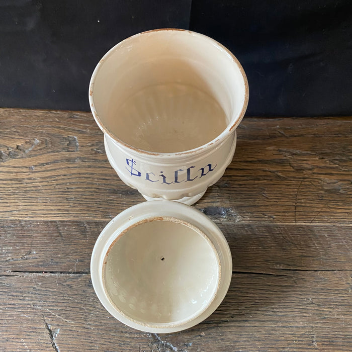 Antique Italian Apothecary Jar Venetian Scilla Porcelain Urn Large