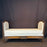 Antique French Louis XVI Carved Walnut Expandable Daybed, Settee and Guest Bed with Neutral Upholstery