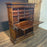 18th Century Spanish Baroque Walnut Bargueno or Vargueno Fall-Front Writing Desk Cabinet Spanish Cabinet "Bargueño" or Vargueno on Stand, Original Wrought Iron and Keys
