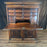 18th Century Spanish Baroque Walnut Bargueno or Vargueno Fall-Front Writing Desk Cabinet Spanish Cabinet "Bargueño" or Vargueno on Stand, Original Wrought Iron and Keys