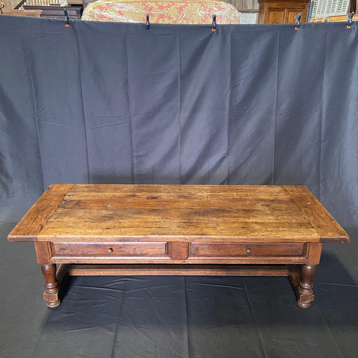 Antique Hand Carved Coffee Table from Provence, France