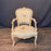 Antique French Pair of Painted Louis XV Armchairs or Fauteuils