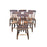Set of Six 19th Century Plank Seat Grange Chairs from Maine