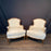 Pair of French Walnut Louis XV Armchairs or Bergere Chairs 19th Century
