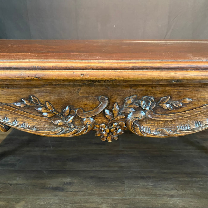 French Louis XV Dining Table with Museum Quality Carving