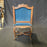 Pair of 19th Century French Louis XV Chairs with Original Blue Mohair Upholstery Accent Chairs or Parlor Chairs