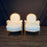 Pair of French Louis XVI Carved Walnut Armchairs or Bergere Chairs