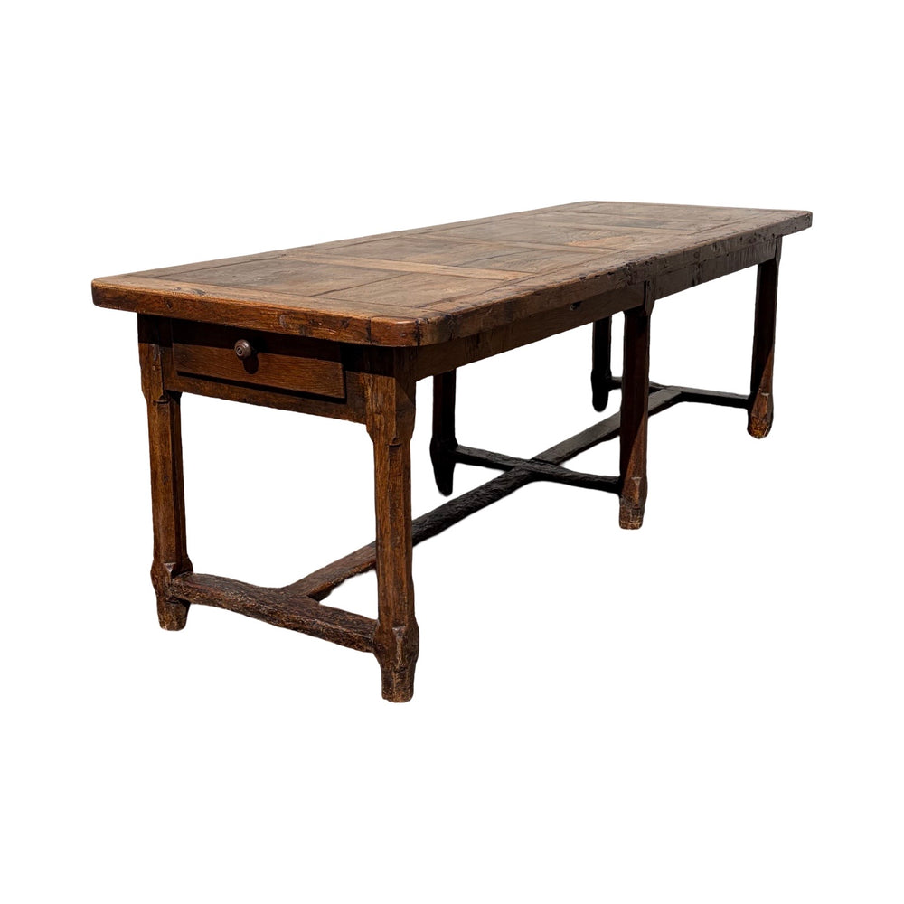 Antique French Farmhouse Large Dining Table from Provence