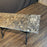 French Marble Top Bistro Style Console Table with Iron Base