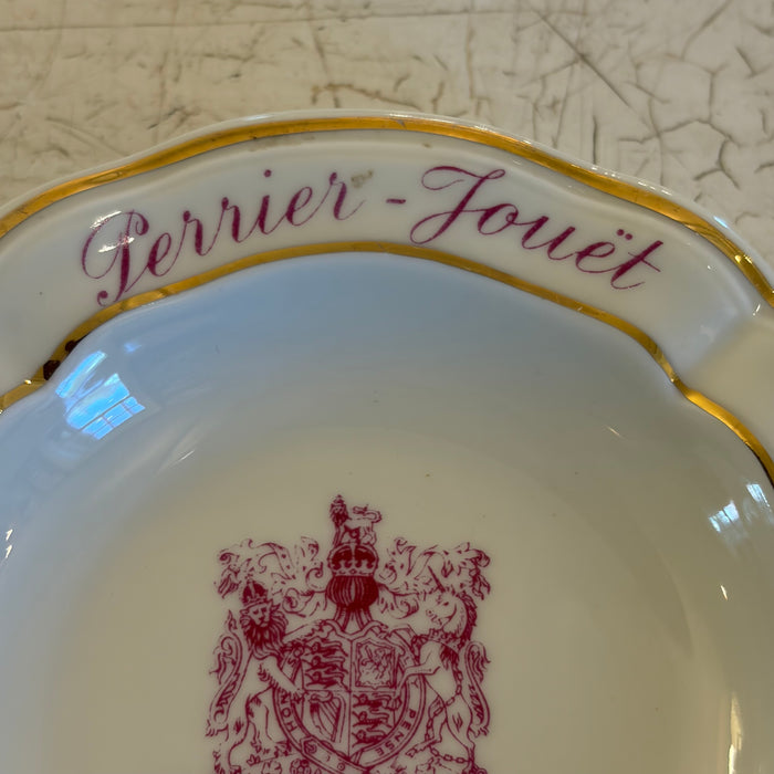 French Limoges Ashtray Dish for Perrier-Jouet Champagne