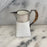 Wedgwood British Porcelain & Silver Plate Cream Pitcher with Wicker Handle