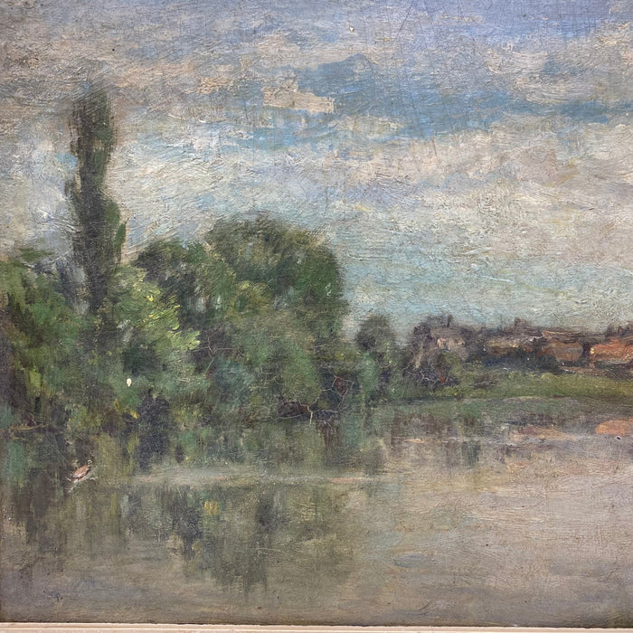 Early 20th Century Landscape Oil Painting by Mathieu Thirionet (1860–1937)