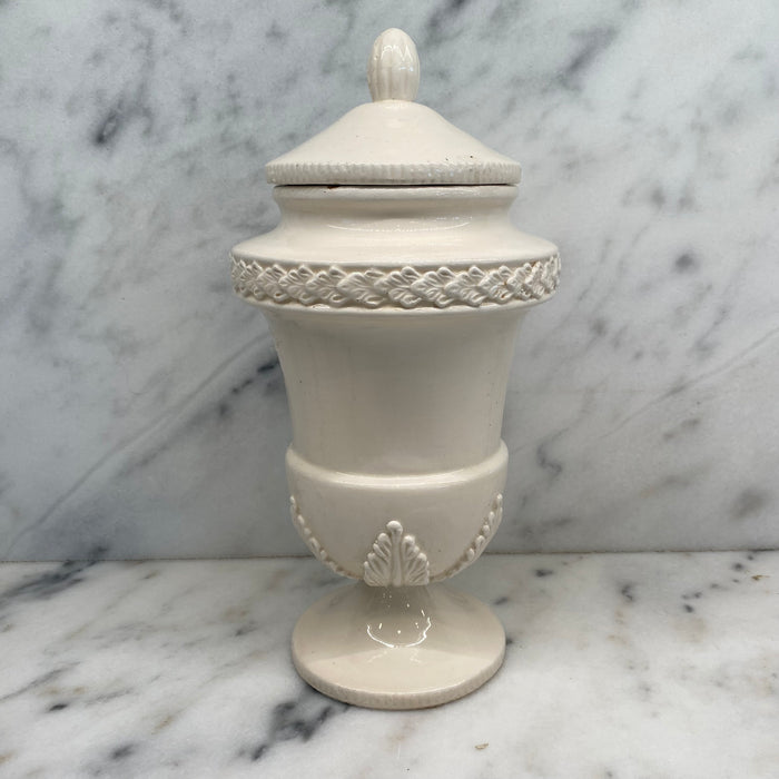 Antique Italian Apothecary Jar Venetian Porcelain Urn Large
