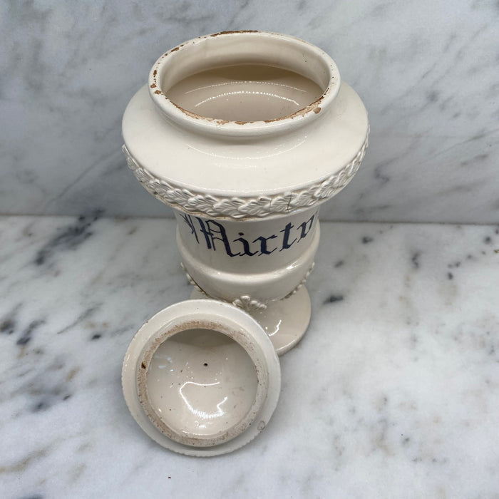 Antique Italian Apothecary Jar Venetian Porcelain Urn Large "Mirto"