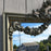 Tall Antique French Painted Neoclassical Pier Mirror with Gilt Accents, Floral Garlands, Ribbon Bow and Wreath Crest