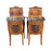 Pair of Antique French Louis XV Marble Top Bedside Cabinets, Nightstands or Side Tables