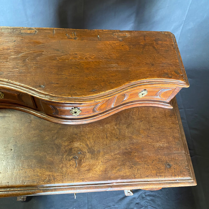 Exquisitely Carved Early Italian Petite Writing Desk or Accent Table